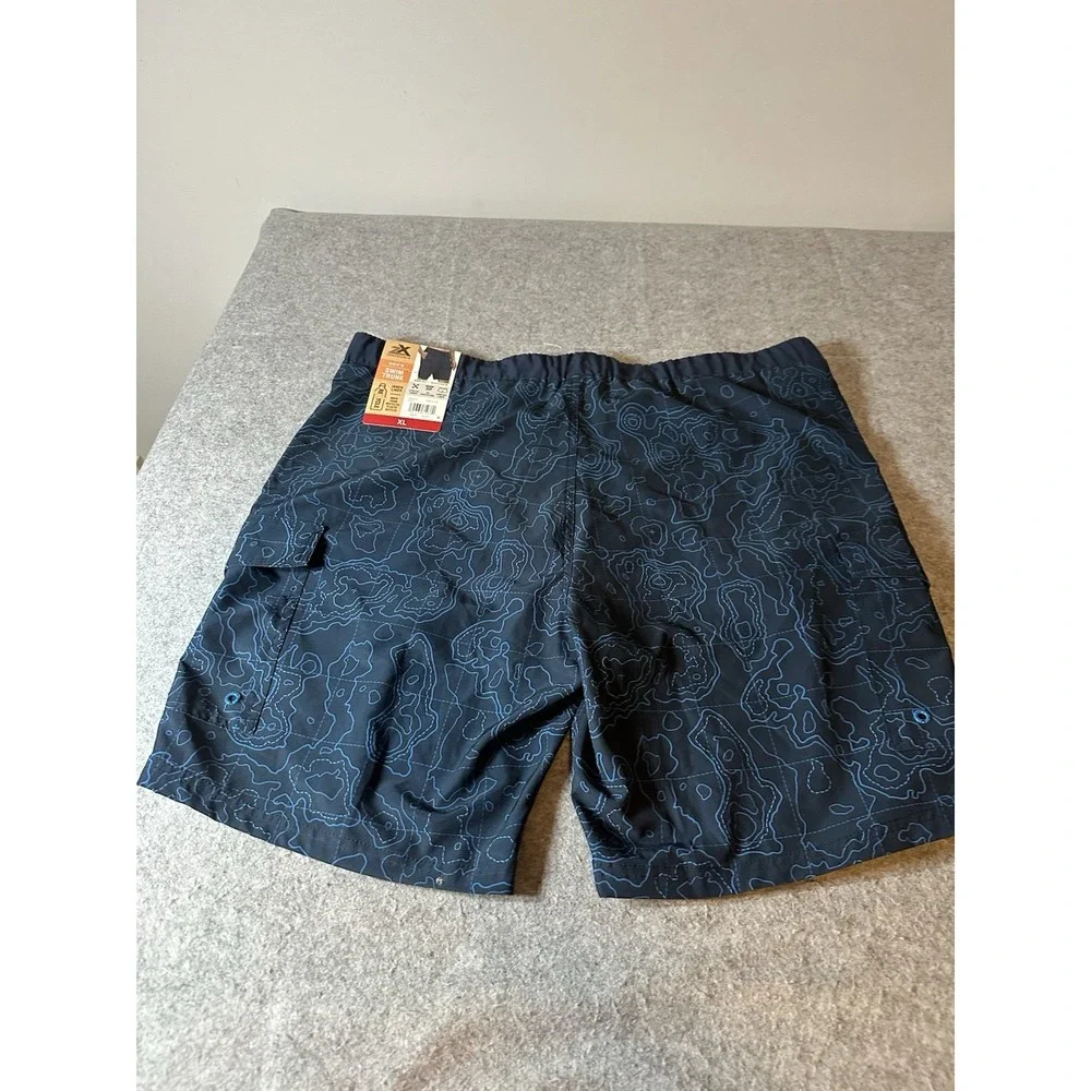 ZeroXposur Men's Swim Trunks Size XL UV Protection Navy Blue NWT